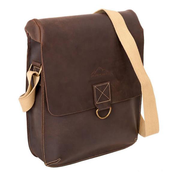 ALPENLEDER | Schultertasche Catch all NEW YORK (koffee)