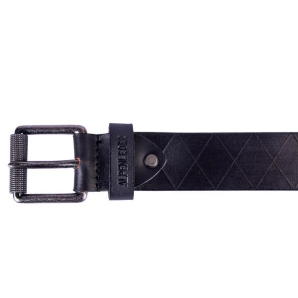 ALPENLEDER | Herrenledergürtel RAUTE ebenholz (CG6021-e)