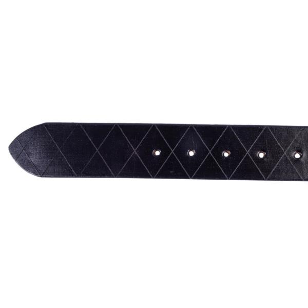 ALPENLEDER | Herrenledergürtel RAUTE ebenholz (CG6021-e)