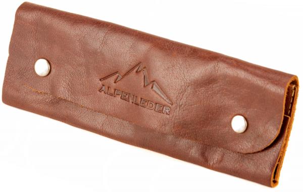 ALPENLEDER Stiftemappe LISSI cognac