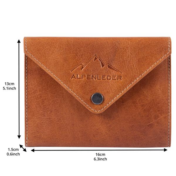 ALPENLEDER | Tabaktasche FLORI (cognac) CG6048