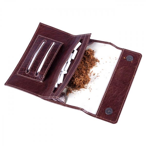 ALPENLEDER | Tabaktasche XARE (brandy) CG6044