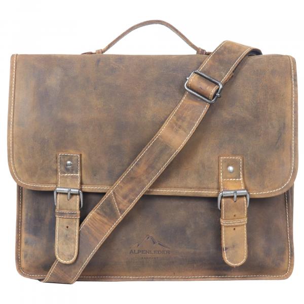ALPENLEDER | Messenger Bag ADVENTURE (old havanna)ALPENLEDER, CG8101-oh; old havanna, Messenger Bag Adventure, Computertasche, laptoptasche, Umhängetasche, Multifunktionstasche, Ledertasche,Reisetasche, Reisekoffer, Reisebeutel, Rindleder, Büffelleder, Bü