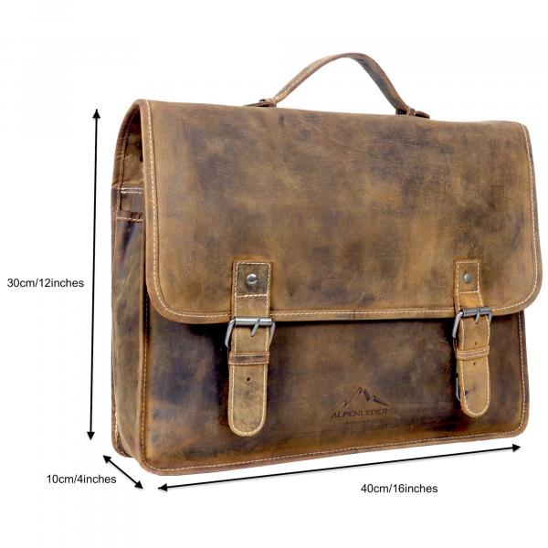 ALPENLEDER | Messenger Bag ADVENTURE (old havanna)ALPENLEDER, CG8101-oh; old havanna, Messenger Bag Adventure, Computertasche, laptoptasche, Umhängetasche, Multifunktionstasche, Ledertasche,Reisetasche, Reisekoffer, Reisebeutel, Rindleder, Büffelleder, Bü