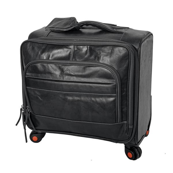ALPENLEDER | Trolley AIRPORT (ebenholz) CG2158-e