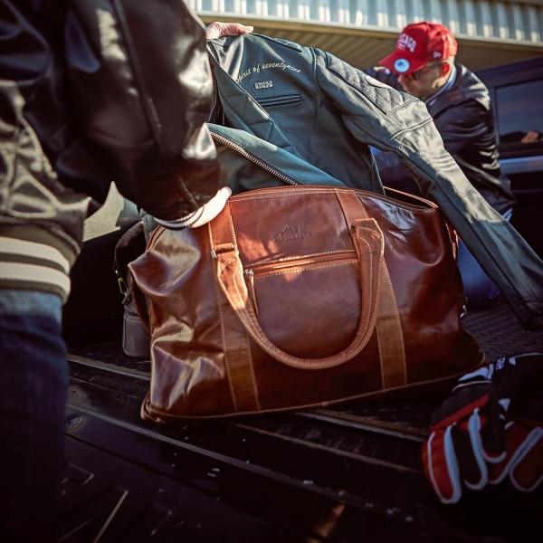 ALPENLEDER | Reisetasche ALABAMA (old havanna) VLRBS03-oh