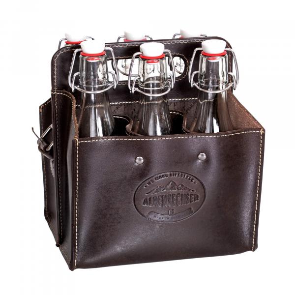 ALPENLEDER | Getränketasche ALPENSECHSER Harnisch chocolate (CG2094H-ch)