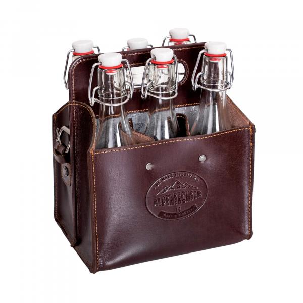 ALPENLEDER | Getränketasche ALPENSECHSER Harnisch wine (CG2094H-w)