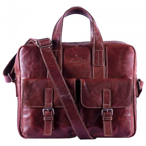 ALPENLEDER | Messenger Bag ALPSEE (brandy) CG2011-b