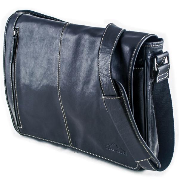 ALPENLEDER | Messenger Bag ATLANTA (ebenholz)