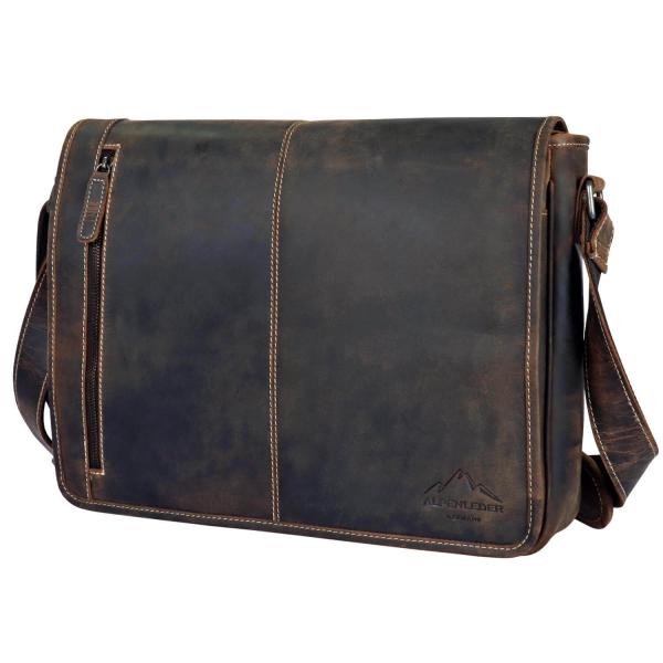 ALPENLEDER | Messenger Bag ATLANTA (old havanna)