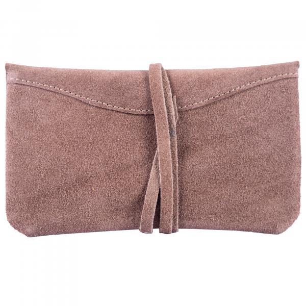 ALPENLEDER | Tabaktasche BEPPI (Biscuit suede) CG6051-bs