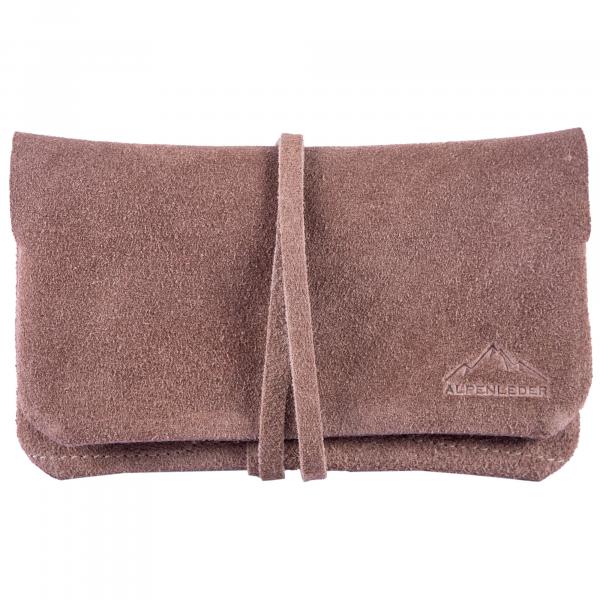 ALPENLEDER | Tabaktasche BEPPI (Biscuit suede) CG6051-bs