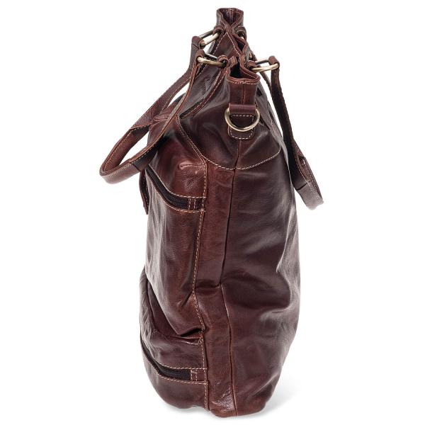 ALPENLEDER Aktentasche AOSTA brandy