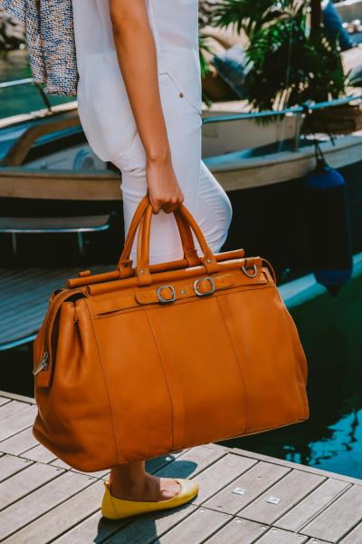 ALPENLEDER | Reisetasche BOLOGNA (naturbraun) 325T-n