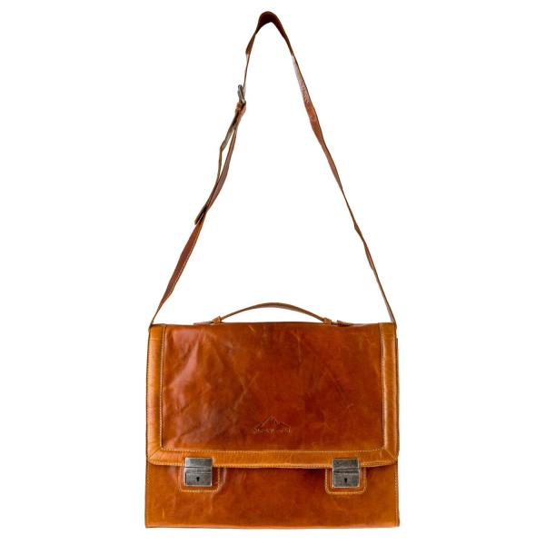 ALPENLEDER | Messenger Bag BUCHBINDER II (cognac) CG2047A-c