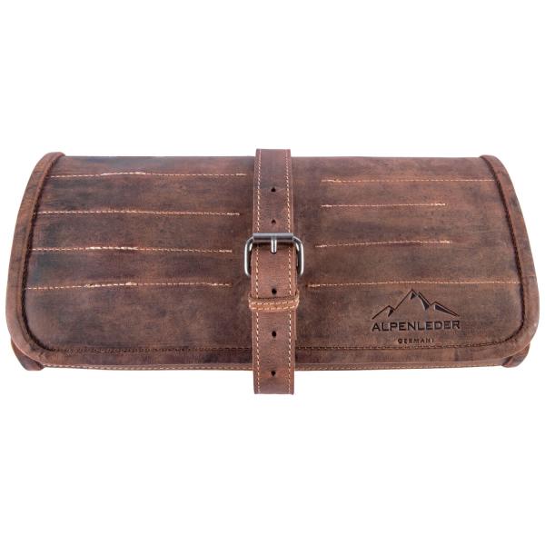 ALPENLEDER | Messerrolle BUTCHER (old havanna) CH6059-oh