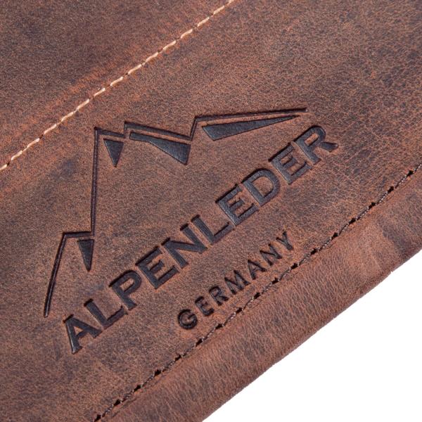 ALPENLEDER | Messerrolle BUTCHER (old havanna) CH6059-oh