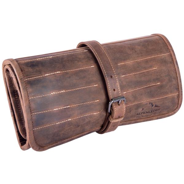 ALPENLEDER | Messerrolle BUTCHER (old havanna) CH6059-oh