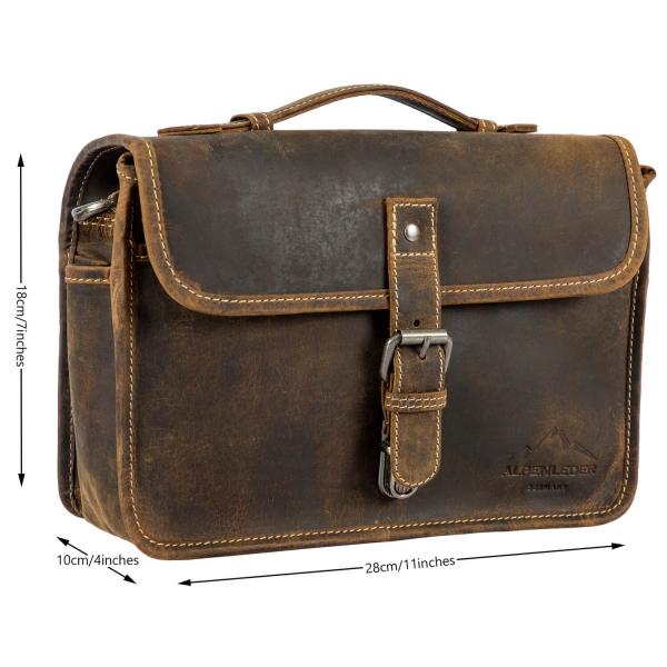 ALPENLEDER | Messenger Bag CRUISER (old havanna) CG6069-oh