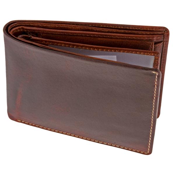 ALPENLEDER Gelbörse DAVOS brandy (CG5001-b)