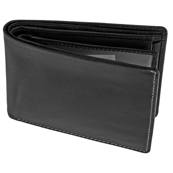 ALPENLEDER Gelbörse DAVOS ebenholz (CG5001-e)