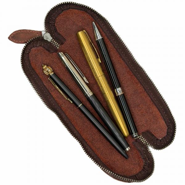 Preview: ALPENLEDER | Stifteetui Mäppchen DRAHDI burgunder (CG8102-b)