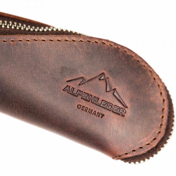 Preview: ALPENLEDER | Stifteetui Mäppchen DRAHDI burgunder (CG8102-b)