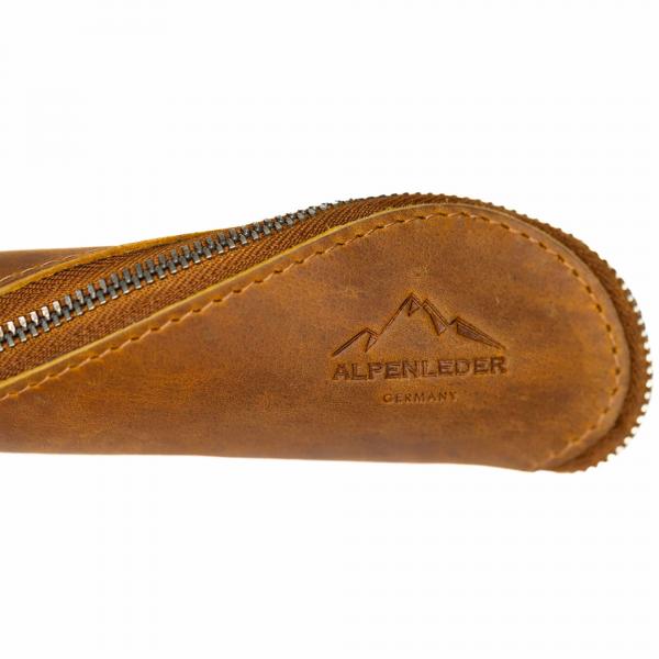 ALPENLEDER | Stifteetui Mäppchen DRAHDI cognac (CG8102-c)