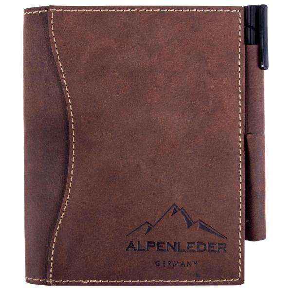 ALPENLEDER | Notizbuch DIN A6 GOETHE (old havana) CG6057-oh