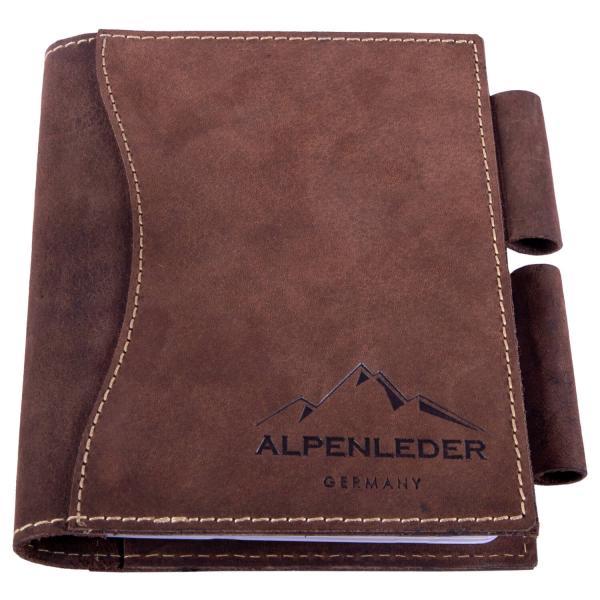 ALPENLEDER | Notizbuch DIN A6 GOETHE (old havana) CG6057-oh