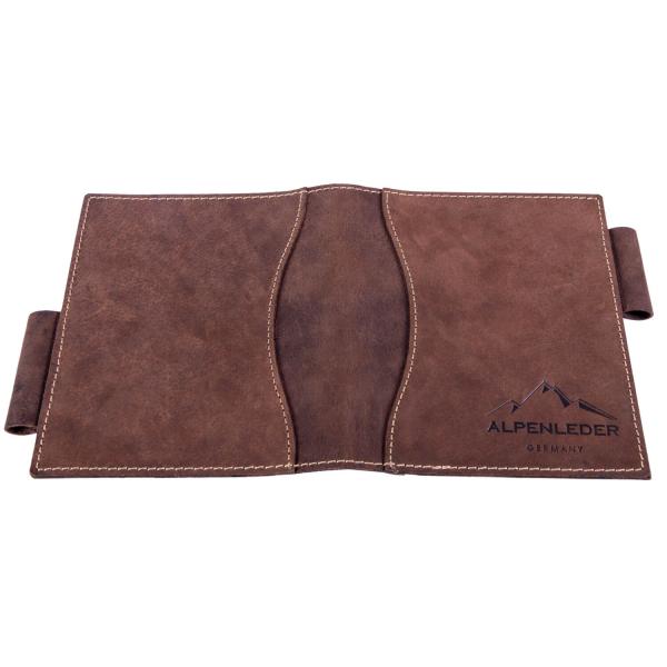 ALPENLEDER | Notizbuch DIN A6 GOETHE (old havana) CG6057-oh