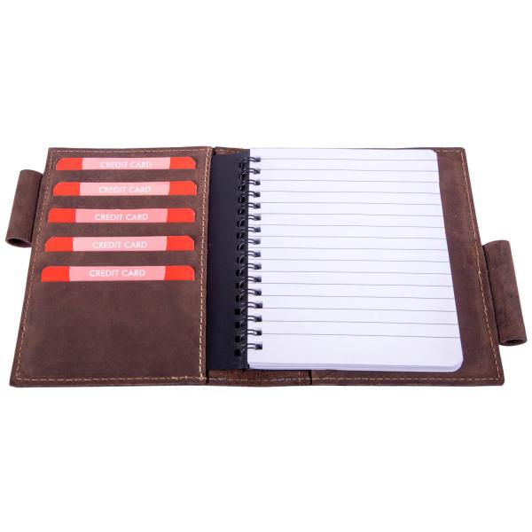 ALPENLEDER | Notizbuch DIN A6 GOETHE (old havana) CG6057-oh