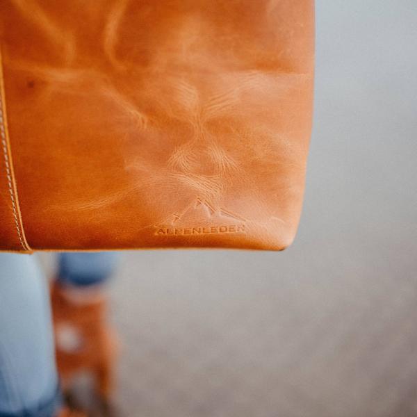 ALPENLEDER | Hand Bag Shopper IMPERIA cognac (CG138-c)