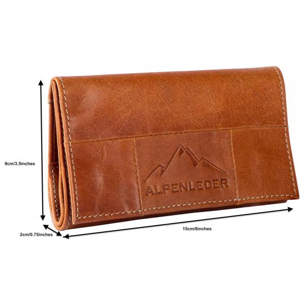 ALPENLEDER | Tabaktasche JUPITER cognac (CG2074-c)