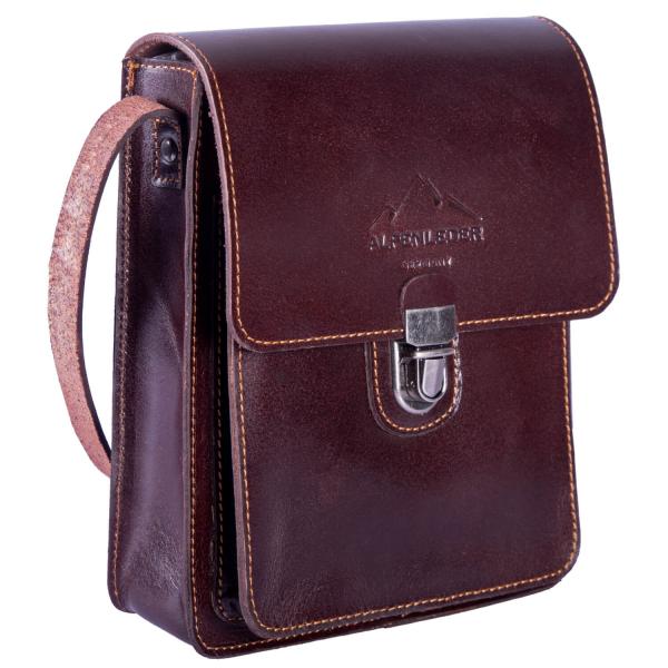 ALPENLEDER | Messenger Bag KITZBUEHL (wine) CG6055-w
