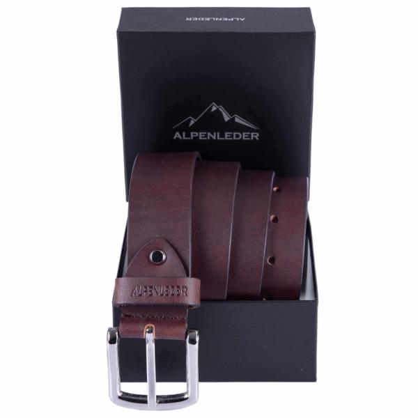 ALPENLEDER  Herrenledergürtel LECH koffee (CG6020-k)