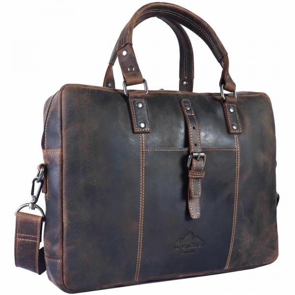 ALPENLEDER | Aktentasche Messenger Bag LUDWIG old havanna (CG6061-oh)