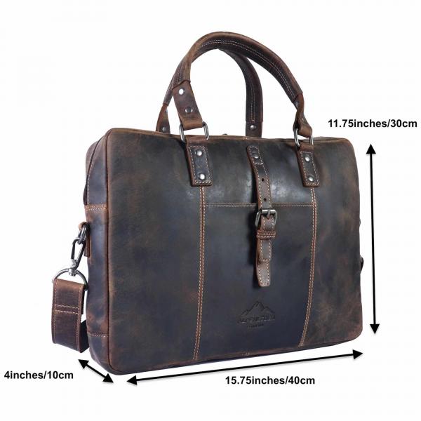 ALPENLEDER | Aktentasche Messenger Bag LUDWIG old havanna (CG6061-oh)
