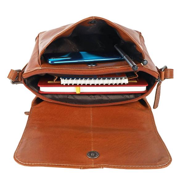 ALPENLEDER | Damen-Umhängetasche MADL (cognac) CG6072-c