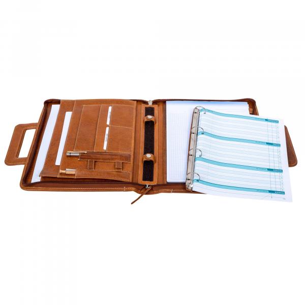 ALPENLEDER | Dokumententasche MEETING cognac (CG4070-c)