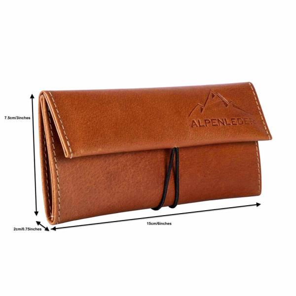 ALPENLEDER | Tabaktasche MERLIN (cognac) CG6072-c