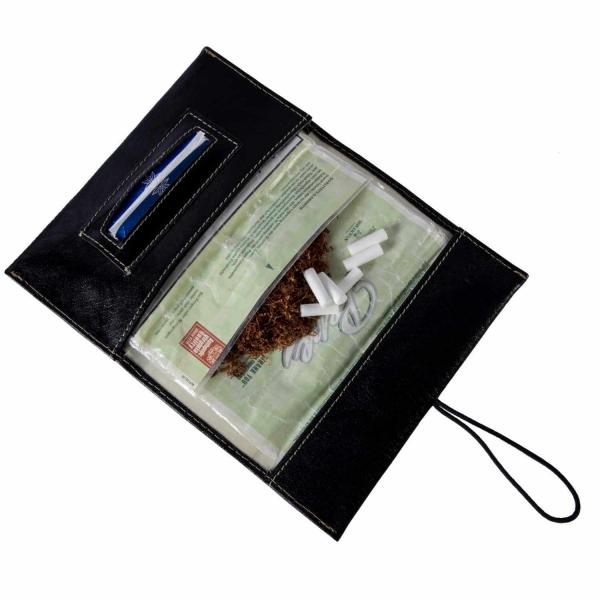 ALPENLEDER | Tabaktasche MERLIN (ebenholz) CG6072-e