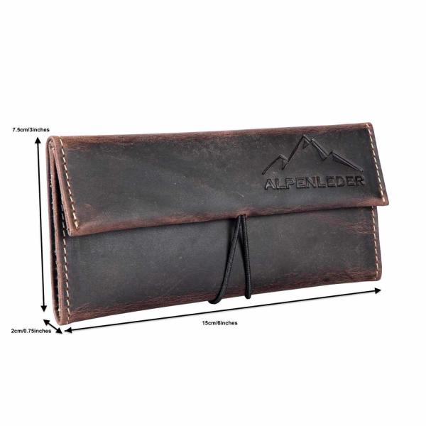 ALPENLEDER | Tabaktasche MERLIN (old havanna) CG6072-oh