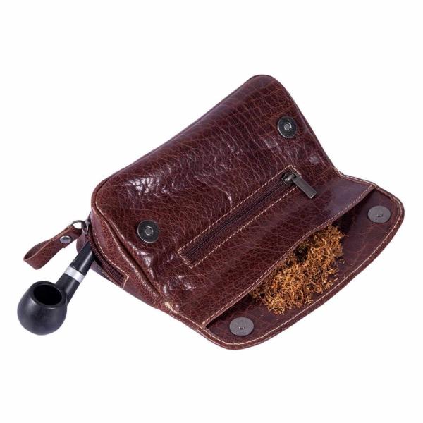 ALPENLEDER | Pfeifen-Tabaktasche MICHL (brandy) CG6046
