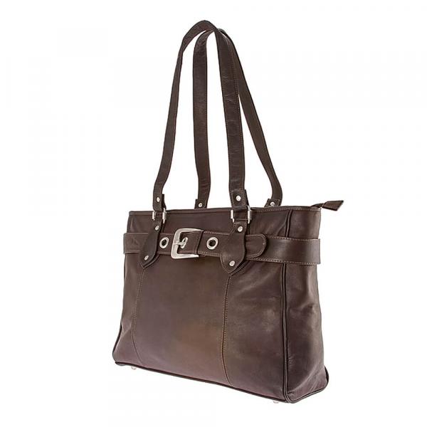 ALPENLEDER | Damen-Handtasche MIRANDA (schokobraun) MC891-s