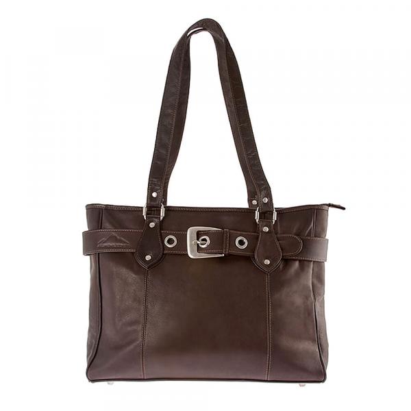ALPENLEDER | Damen-Handtasche MIRANDA (schokobraun) MC891-s