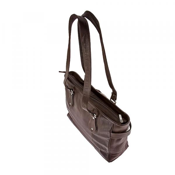 ALPENLEDER | Damen-Handtasche MIRANDA (schokobraun) MC891-s