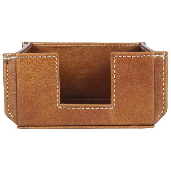 ALPENLEDER | Notizzettelspender PACKERL (cognac) CG6076-c