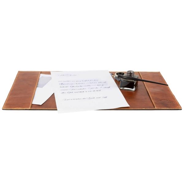 ALPENLEDER Schreibtischunterlage PIEMONT cognac (CG152-c)